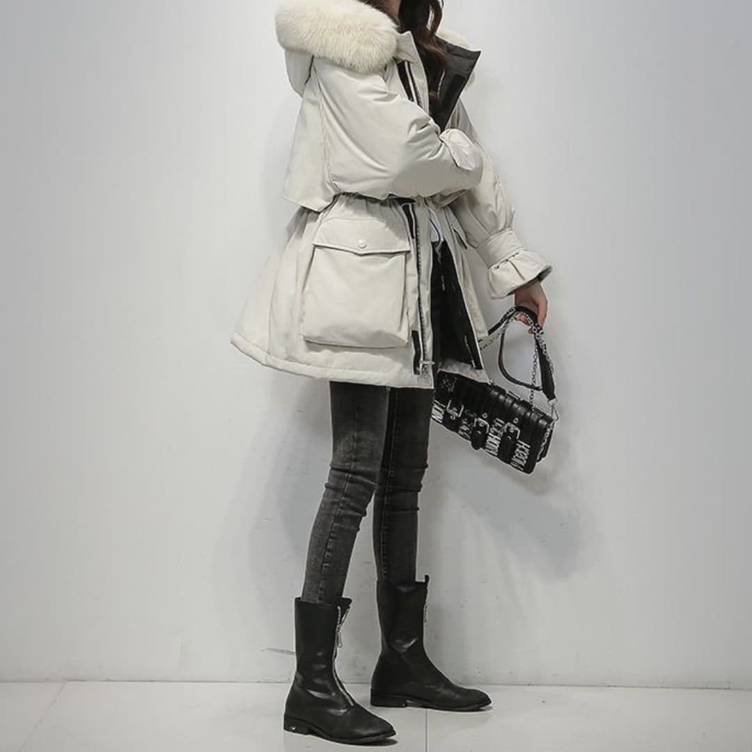 ModeGeist | Warmer Winterparka Mit Pelzkragen