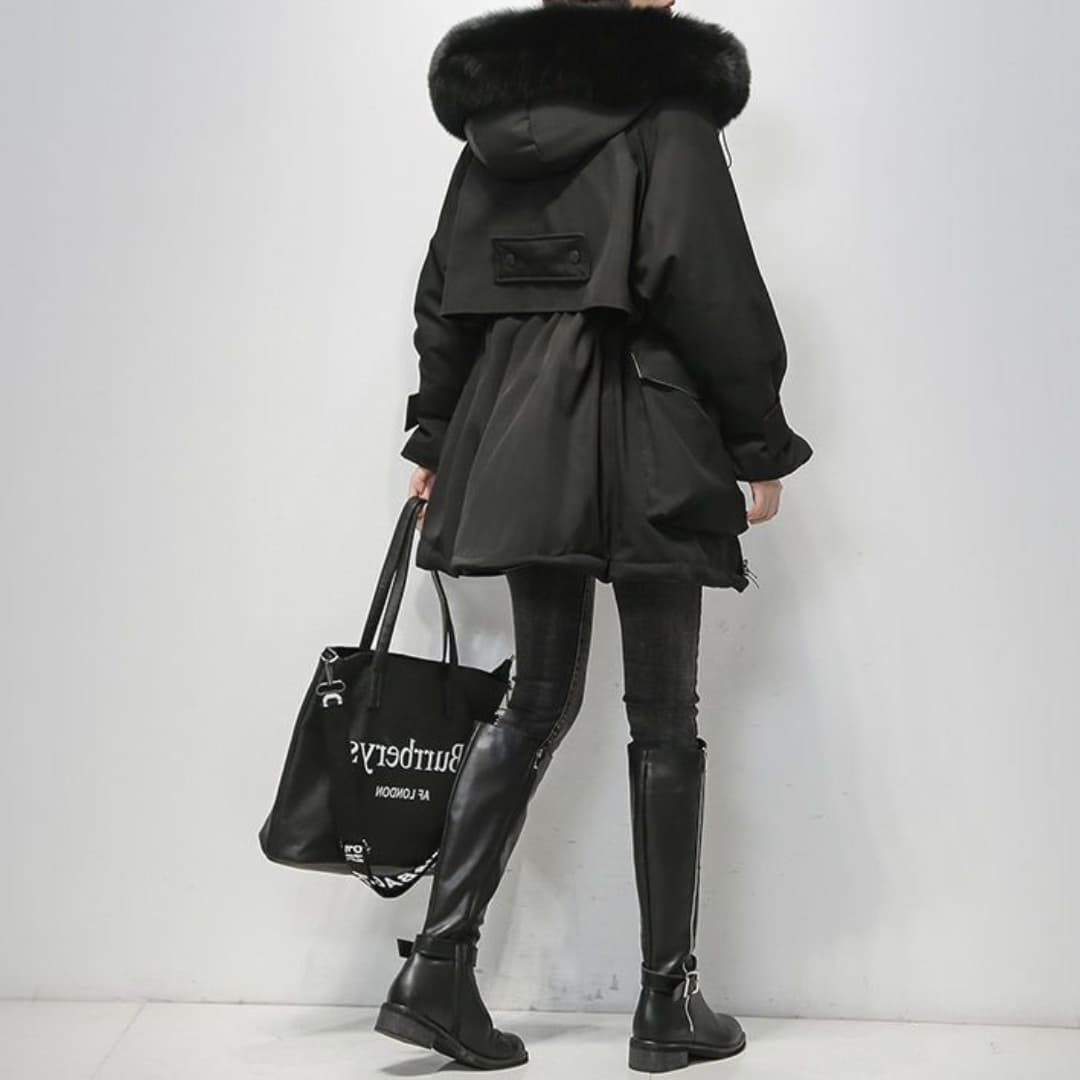 ModeGeist | Warmer Winterparka Mit Pelzkragen