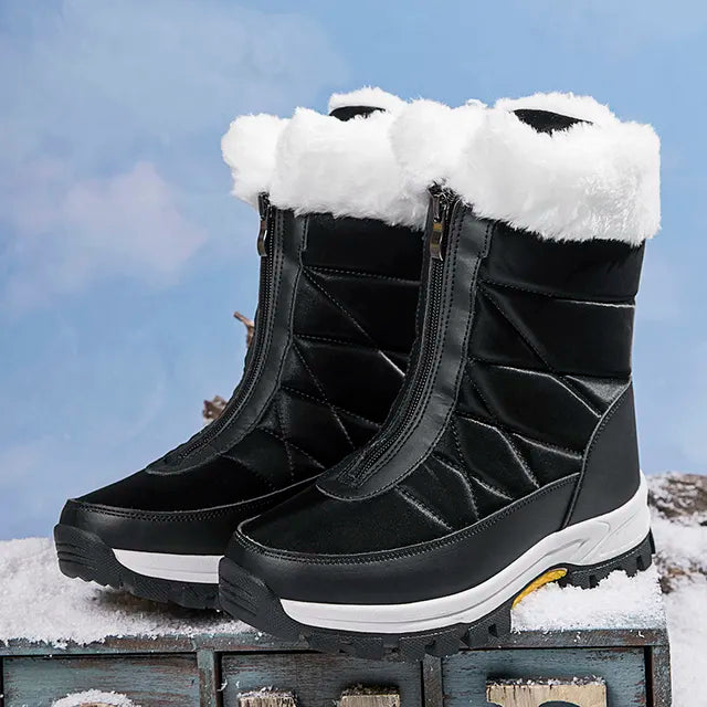 ModeGeist | Reißverschluss Rutschfeste Baumwollstiefel