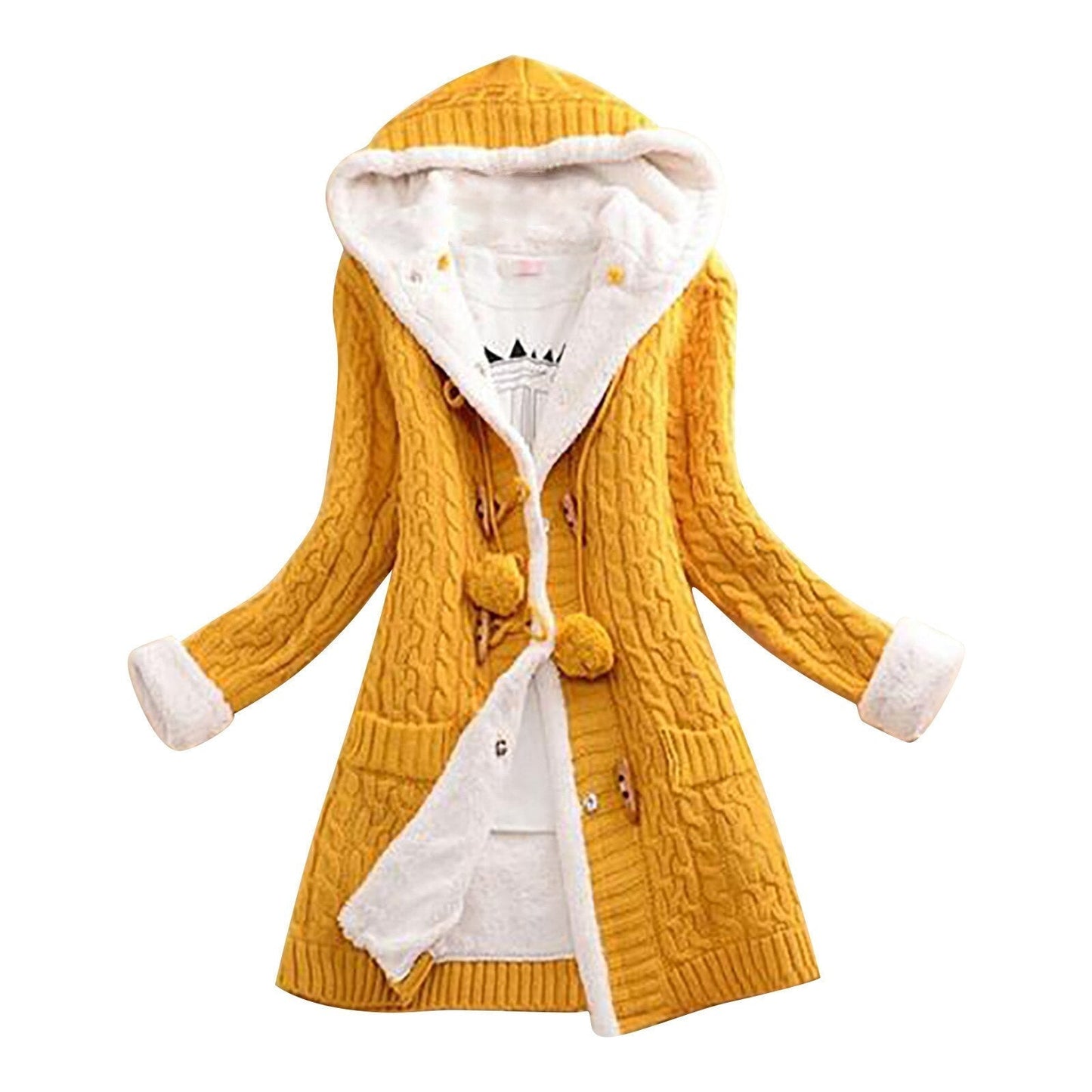ModeGeist | sherpa gefütterte Jacke mit Kapuze