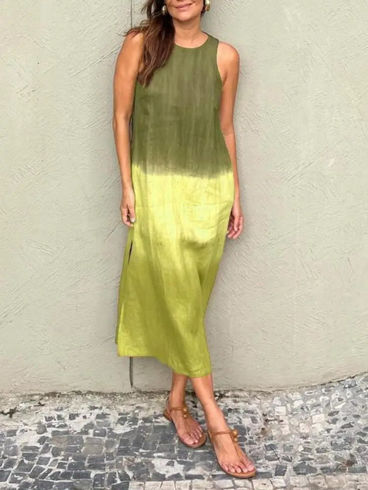 Baumwoll-Leinen Kleid Lucile®