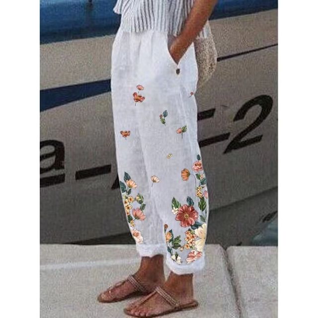 LARA Hose: Blumenmuster