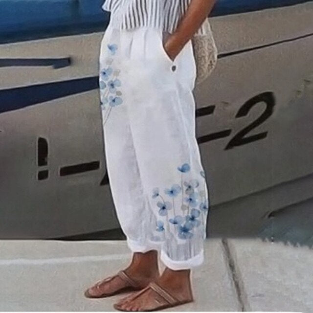 LARA Hose: Blumenmuster