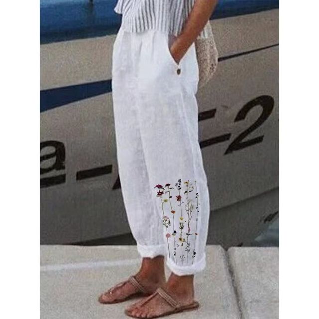 LARA Hose: Blumenmuster