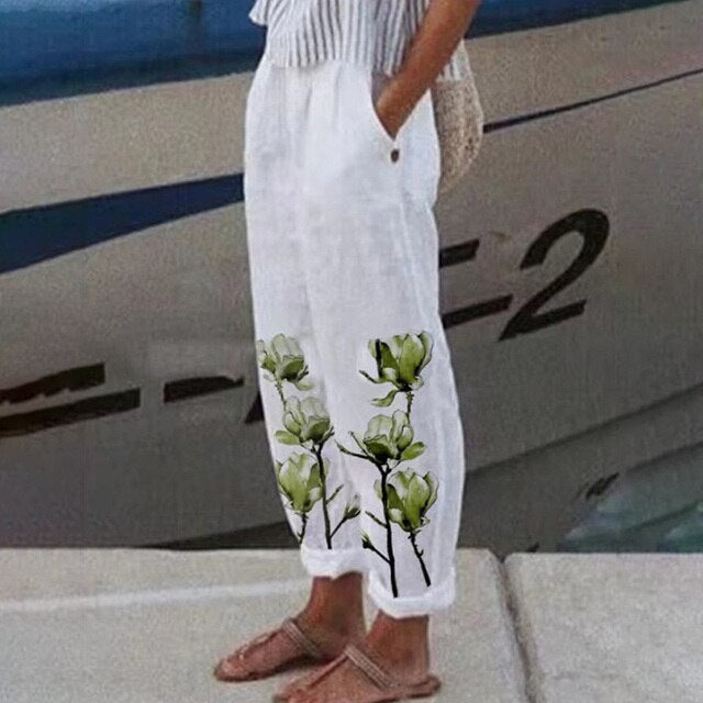 LARA Hose: Blumenmuster
