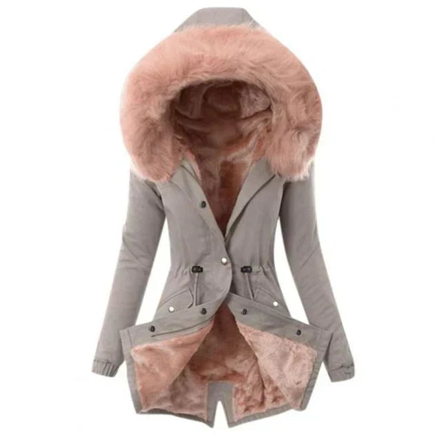 ModeGeist | mit Futter aus Kunstfell für Damen ideal für den Winter