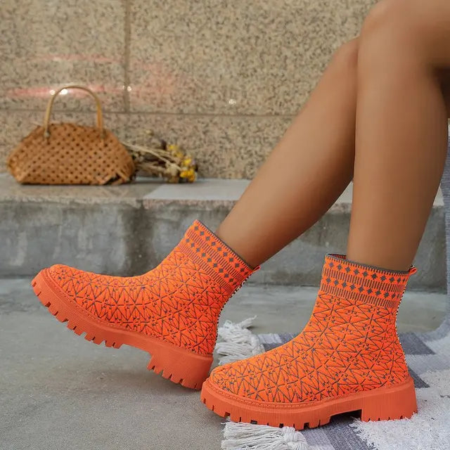 ModeGeist | Klobige Stiefeletten für Damen