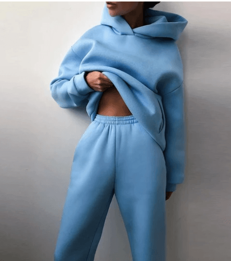 Fudus Damen Kapuzenpullover-Set für die Freizeit