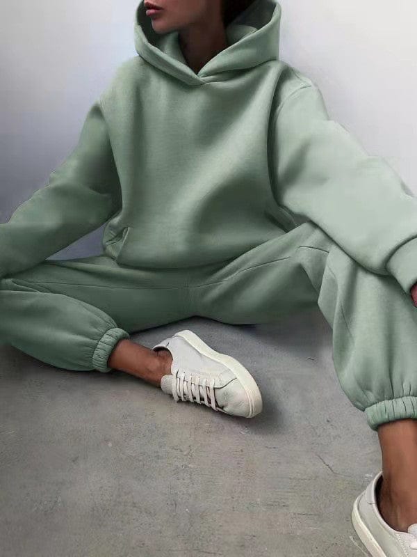 Fudus Damen Kapuzenpullover-Set für die Freizeit