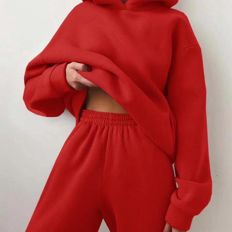 Fudus Damen Kapuzenpullover-Set für die Freizeit