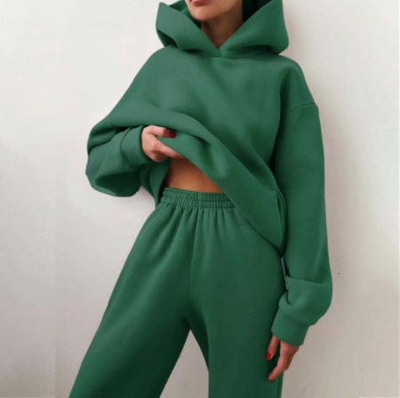 Fudus Damen Kapuzenpullover-Set für die Freizeit