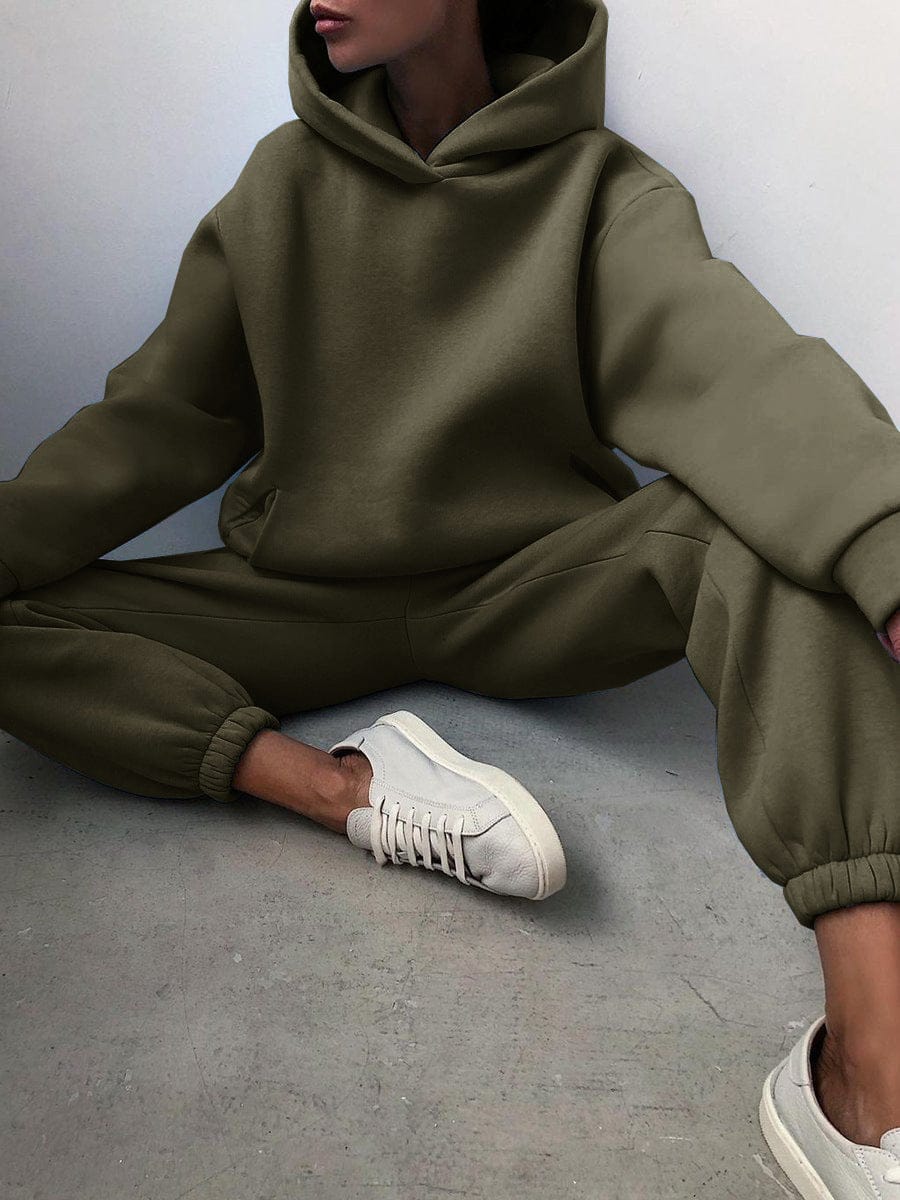 Fudus Damen Kapuzenpullover-Set für die Freizeit
