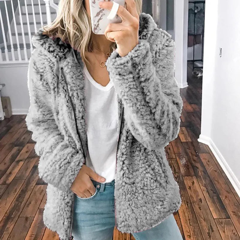 Damen Winterjacke mit Kapuze - Modell Silvia