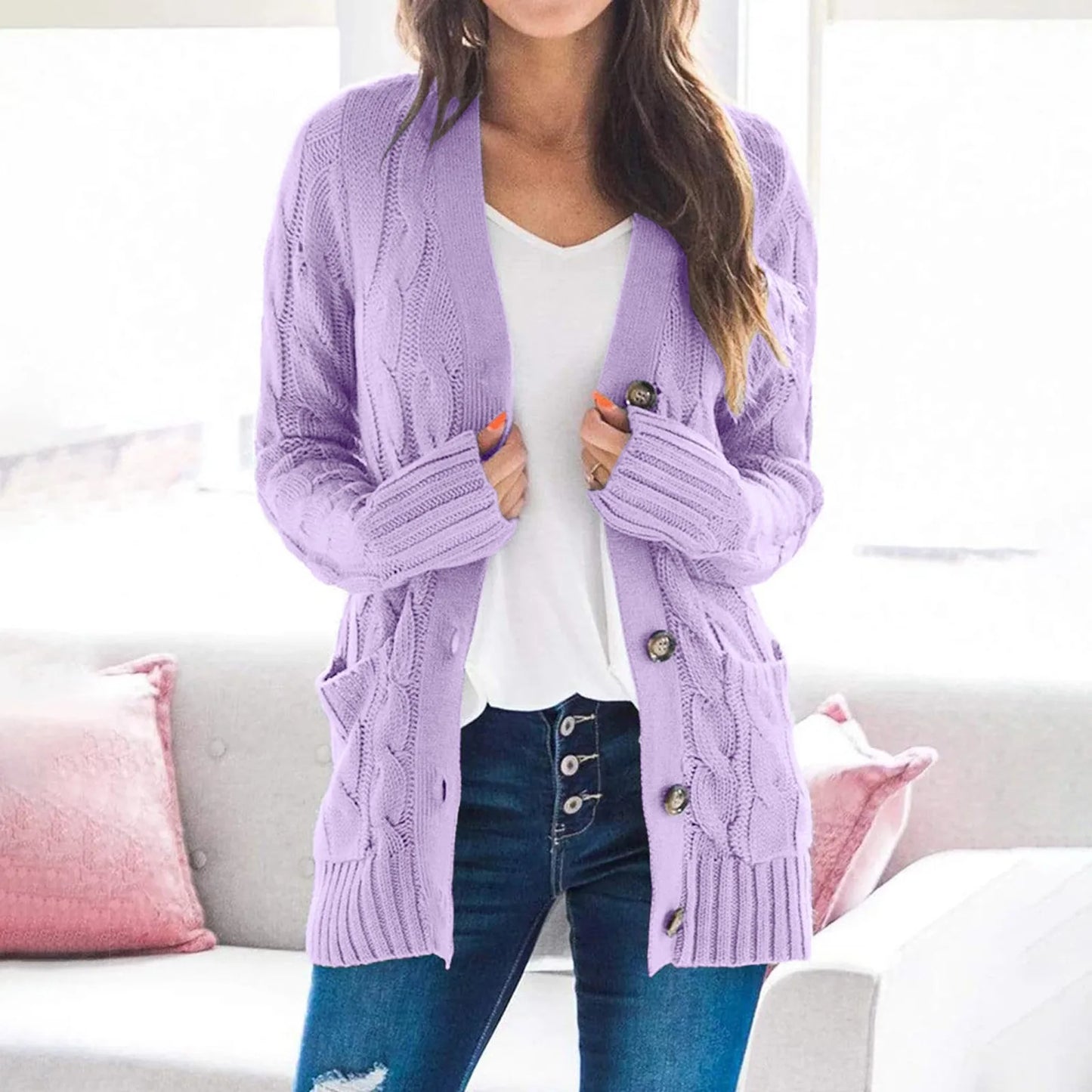 ModeGeist | Damenjacke mit Knöpfen – Noor