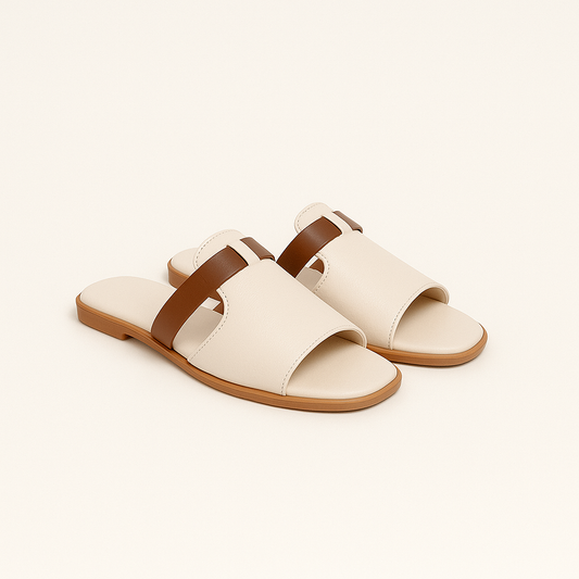 MODEGEIST Damen Sandalen Slip-On Gepolstert Schwarz
