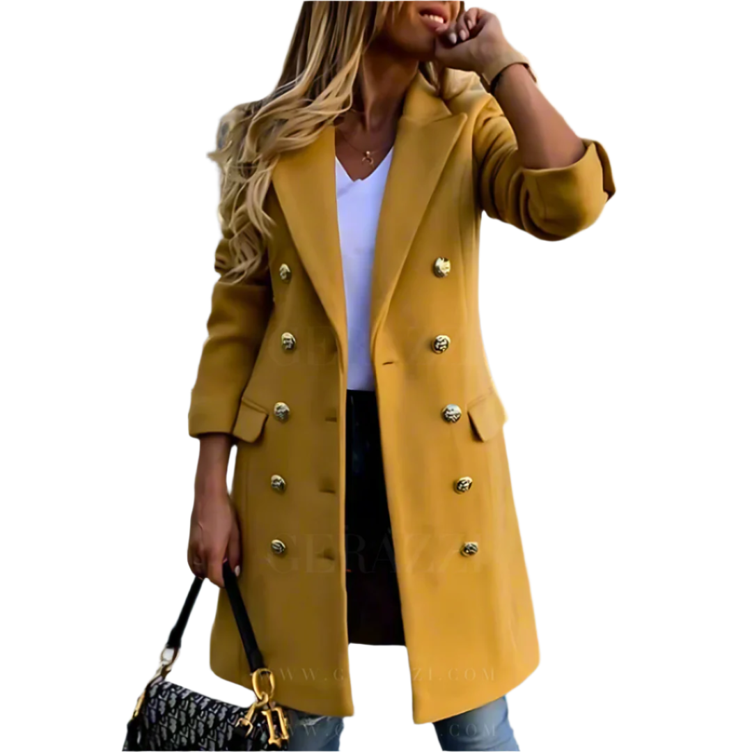 ModeGeist | Elegante Taillierte Damenjacke mit Doppeltknopfverschluss