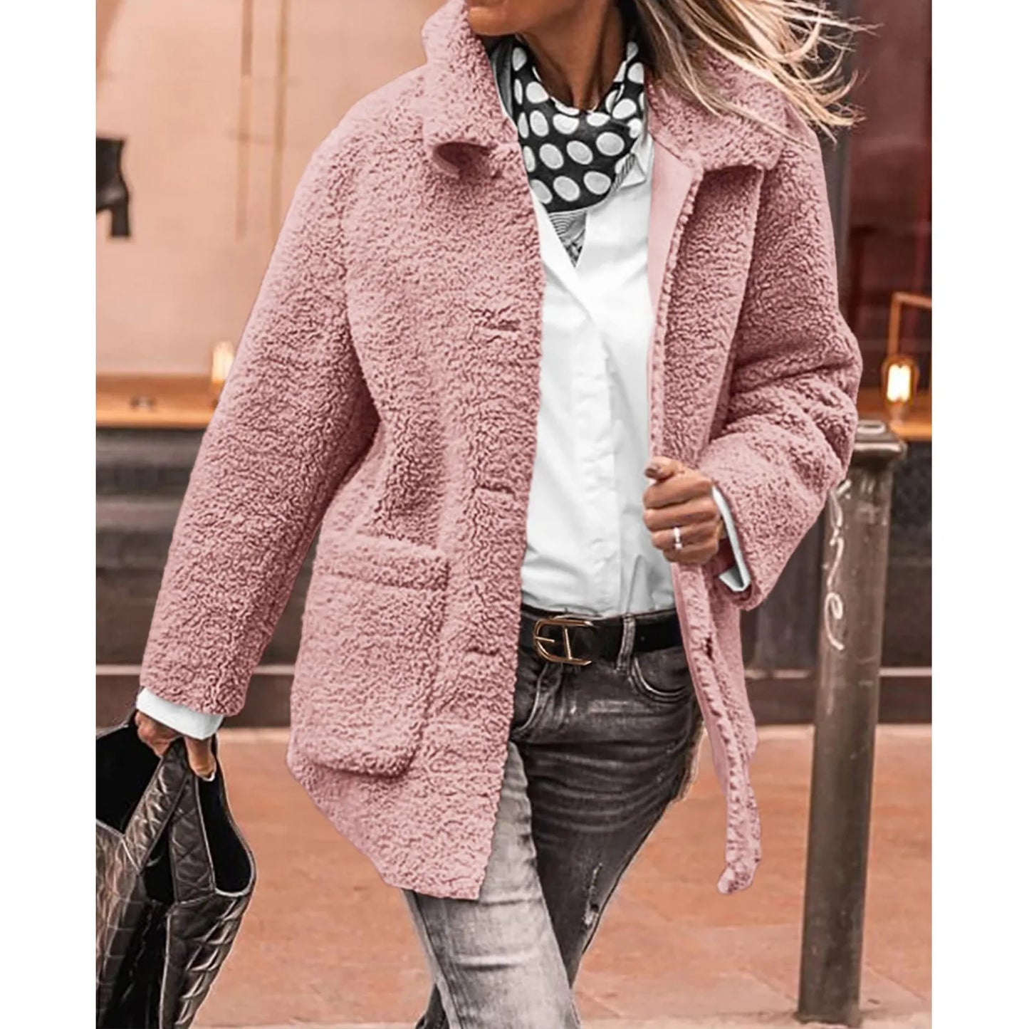 ModeGeist | Wintermantel für Frauen mit Knopfleiste und Gemütlicher Fütterung