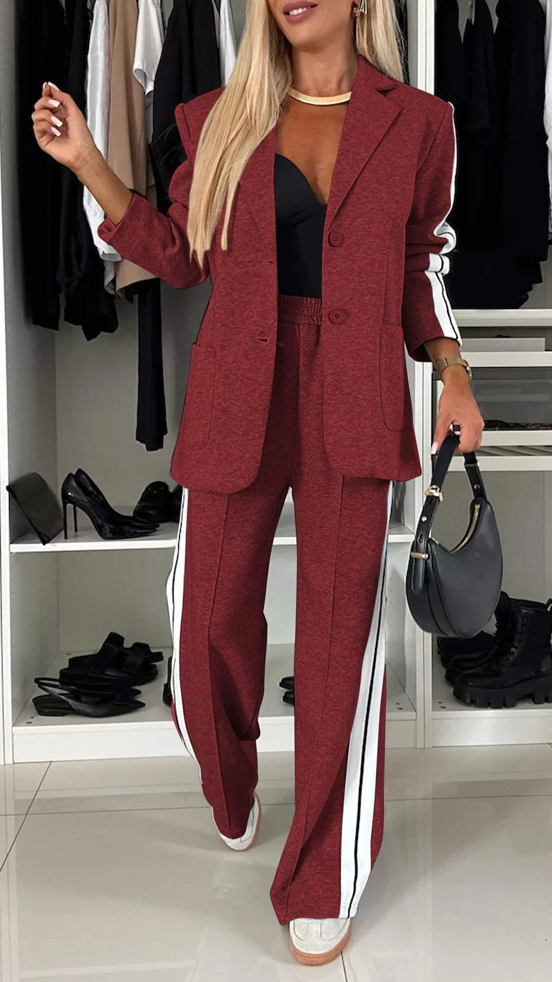 Locker sitzendes Renate Jacken- und Hosenset (2-teilig)