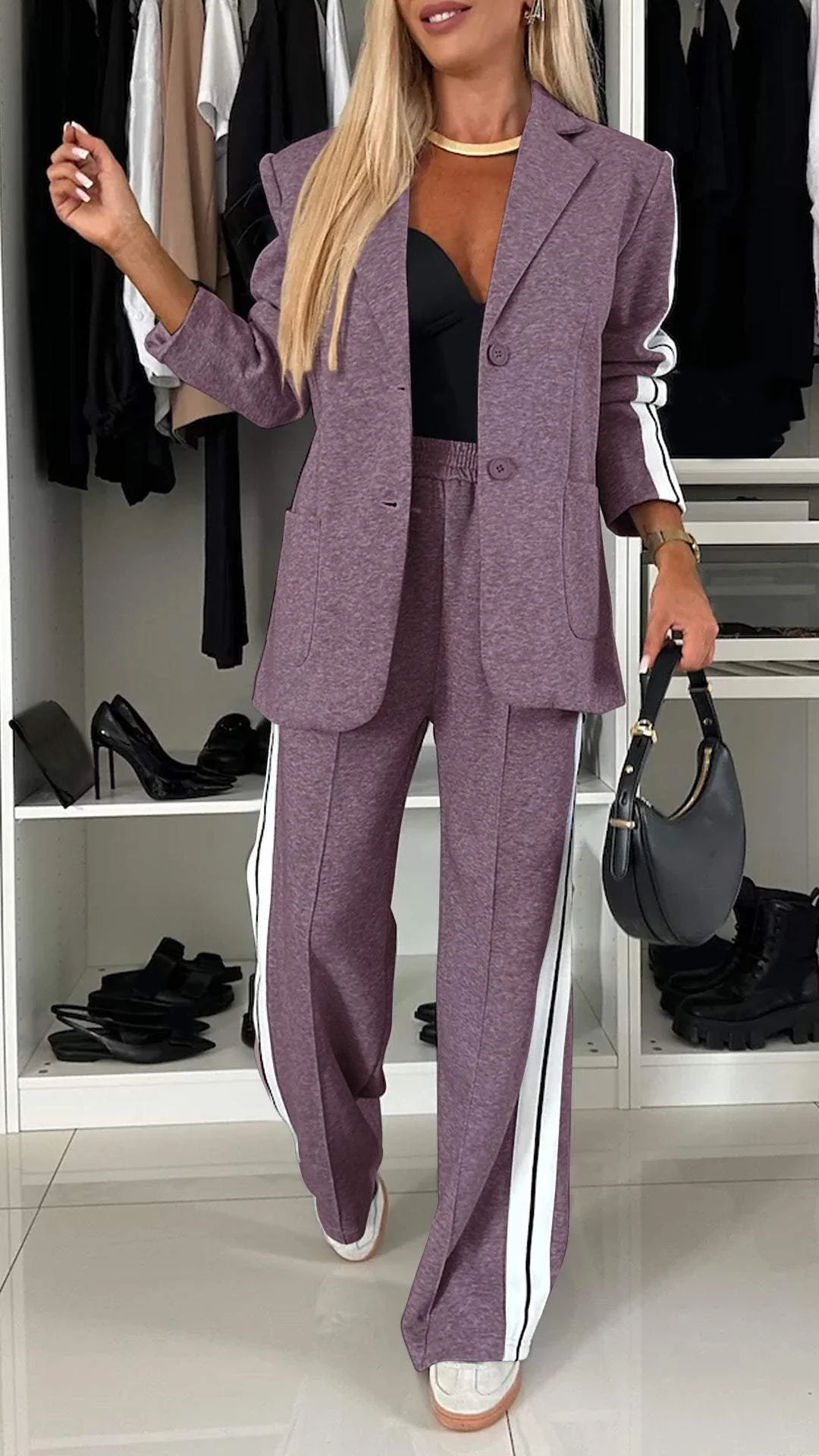 Locker sitzendes Renate Jacken- und Hosenset (2-teilig)
