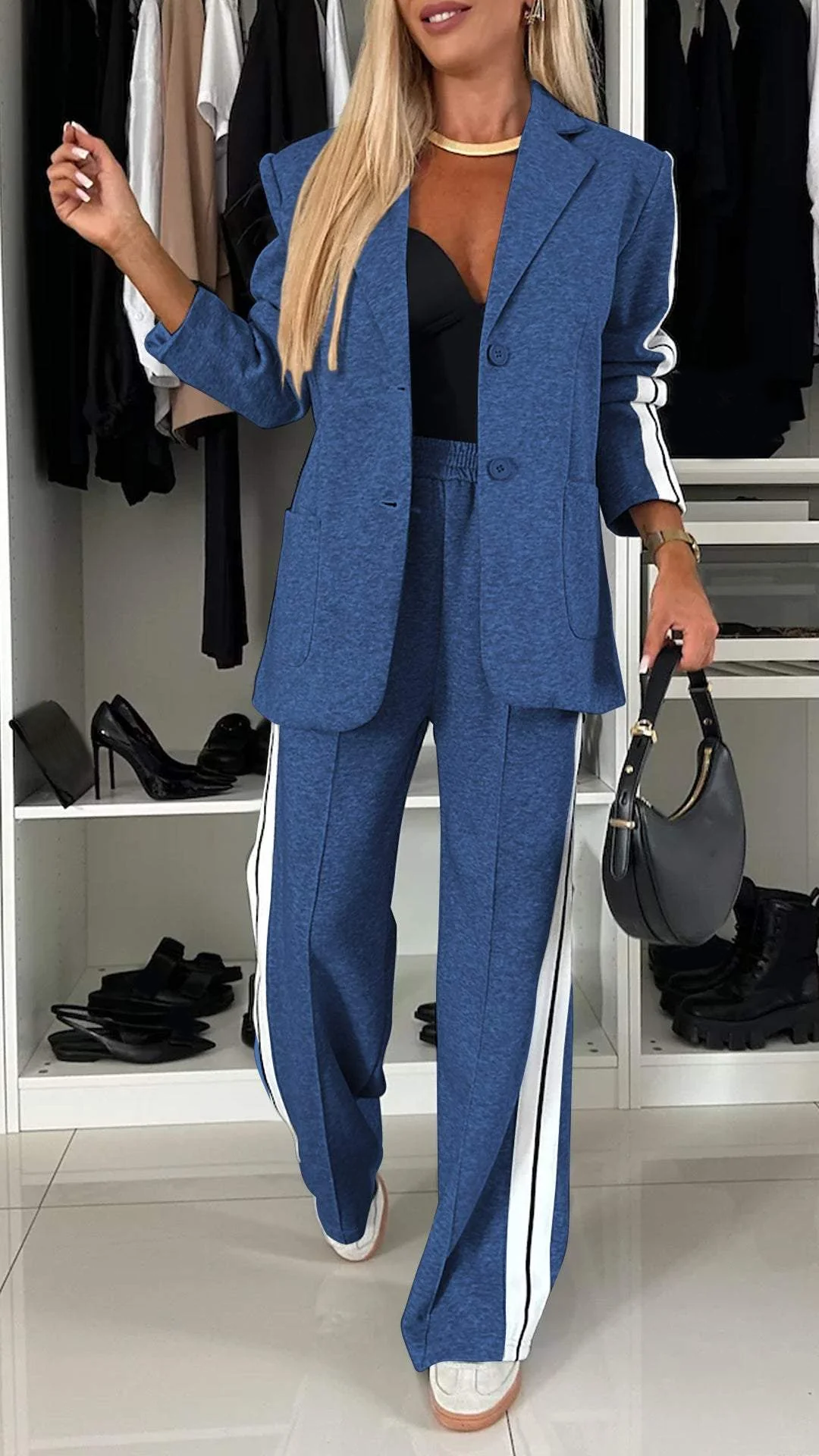 Locker sitzendes Renate Jacken- und Hosenset (2-teilig)