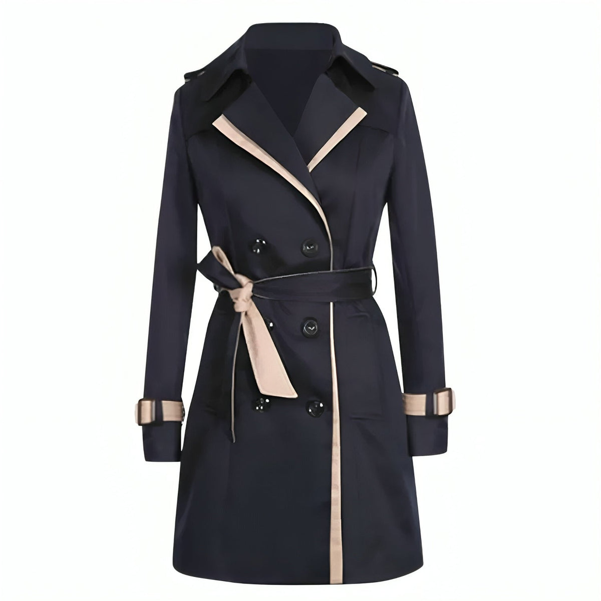 ModeGeist | Damen Trenchcoat mit Gürtel Lässig