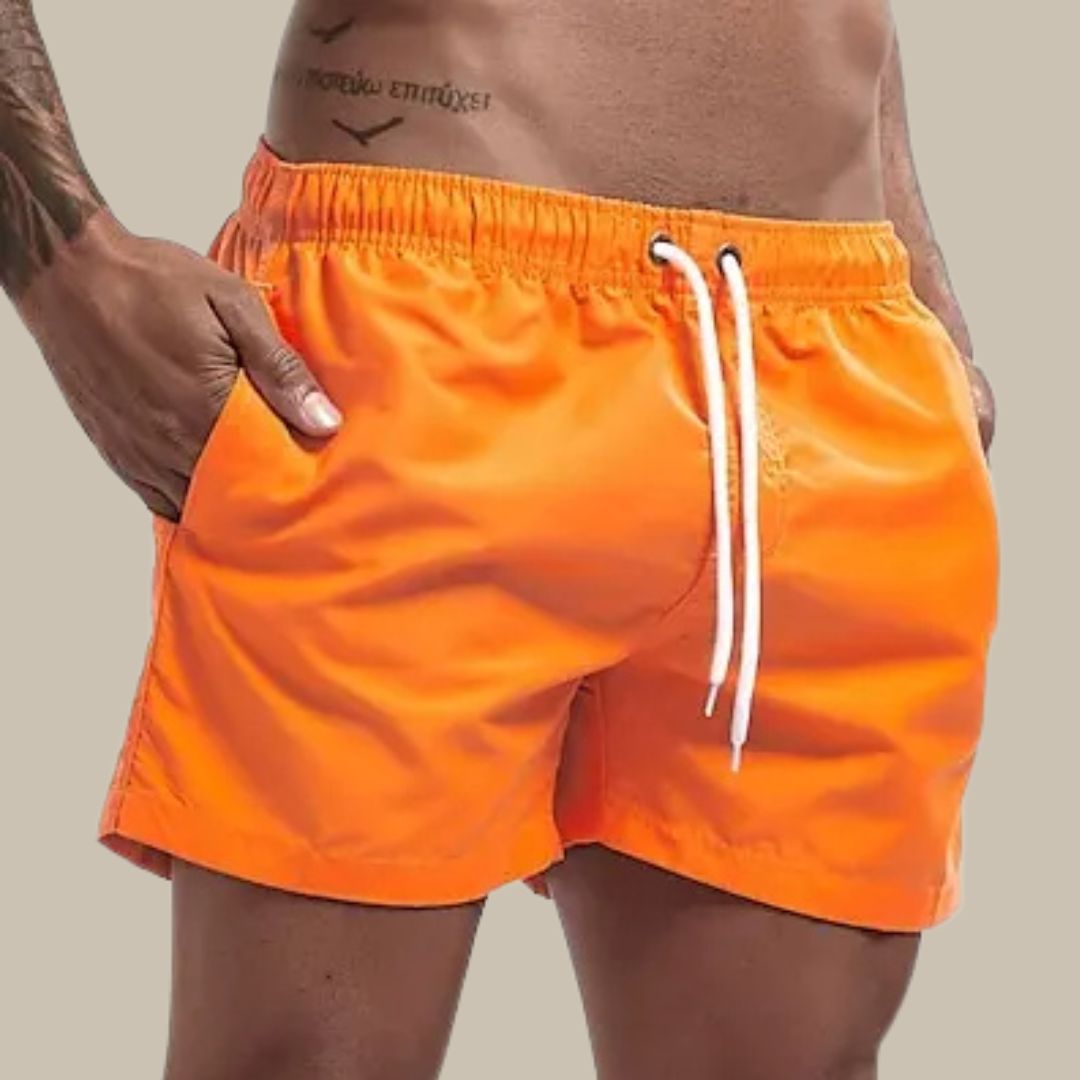 Hochwertige Herren Badehose, schnelltrocknend und schlicht