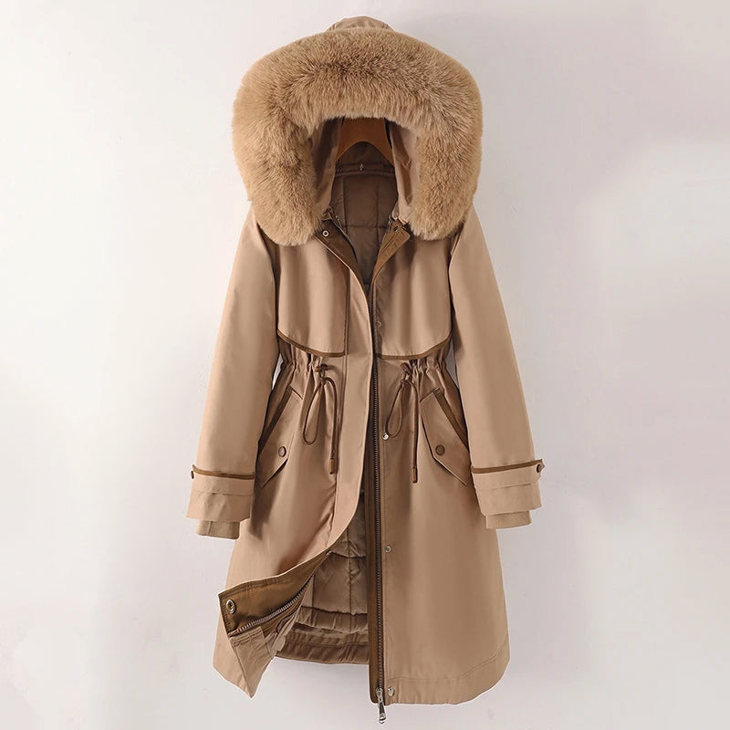ModeGeist | Damen Winter Steppjacke mit Kapuze