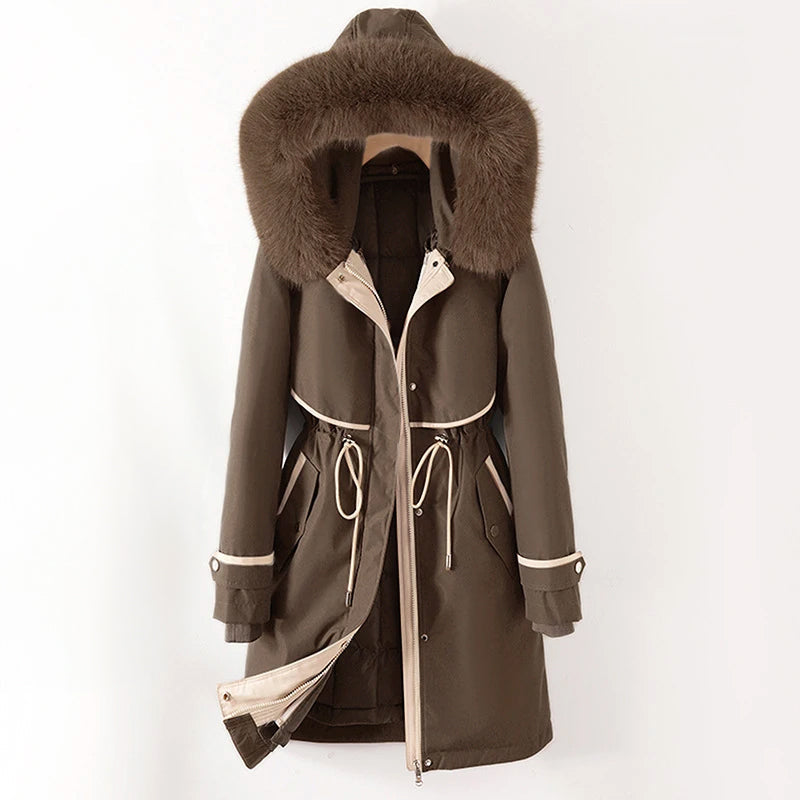 ModeGeist | Damen Winter Steppjacke mit Kapuze