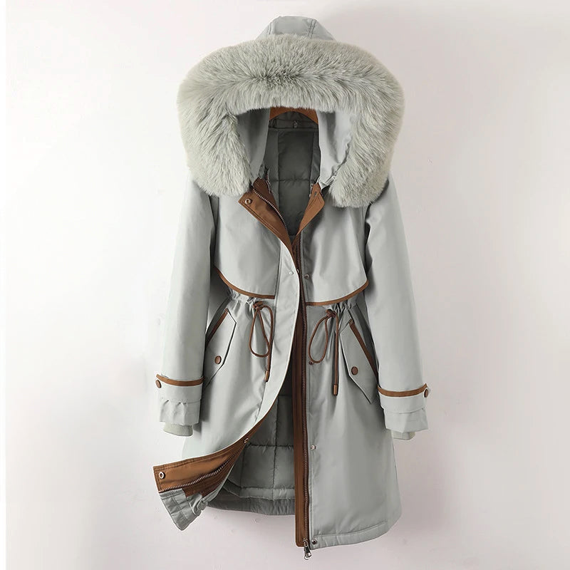 ModeGeist | Damen Winter Steppjacke mit Kapuze