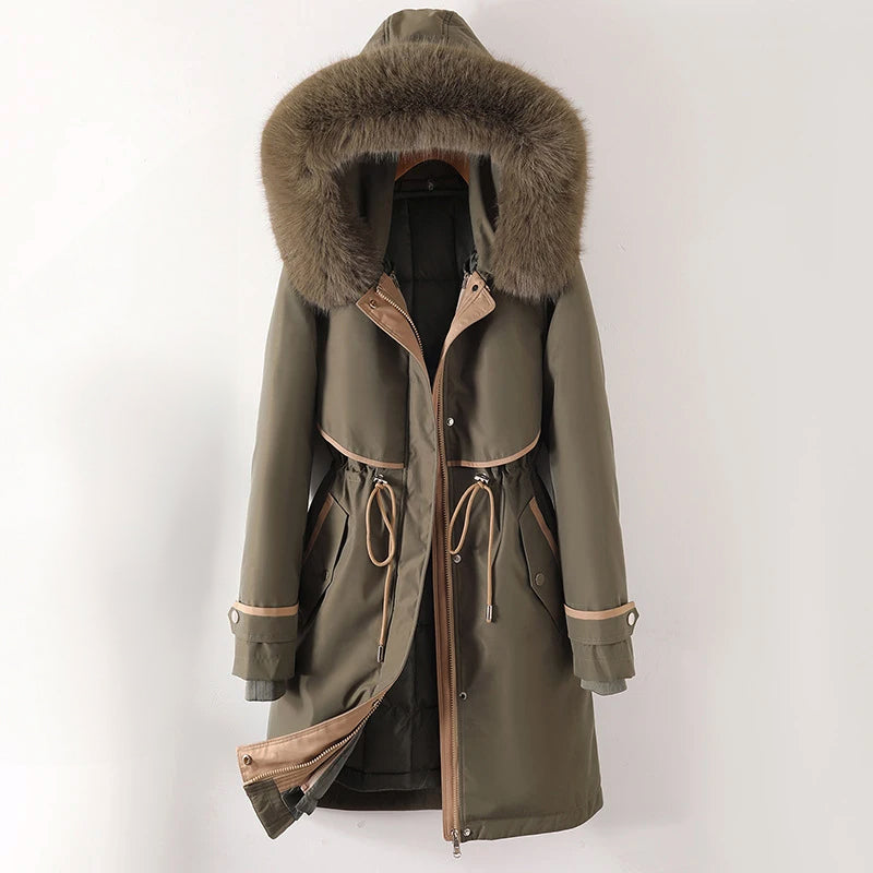 ModeGeist | Damen Winter Steppjacke mit Kapuze