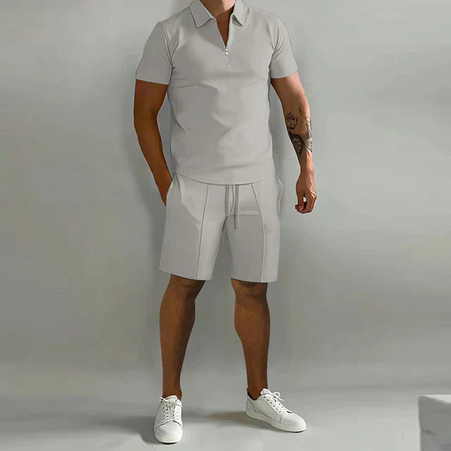Sportliches und stilvolles Polo-Shirt- und Shorts-Set für Herren