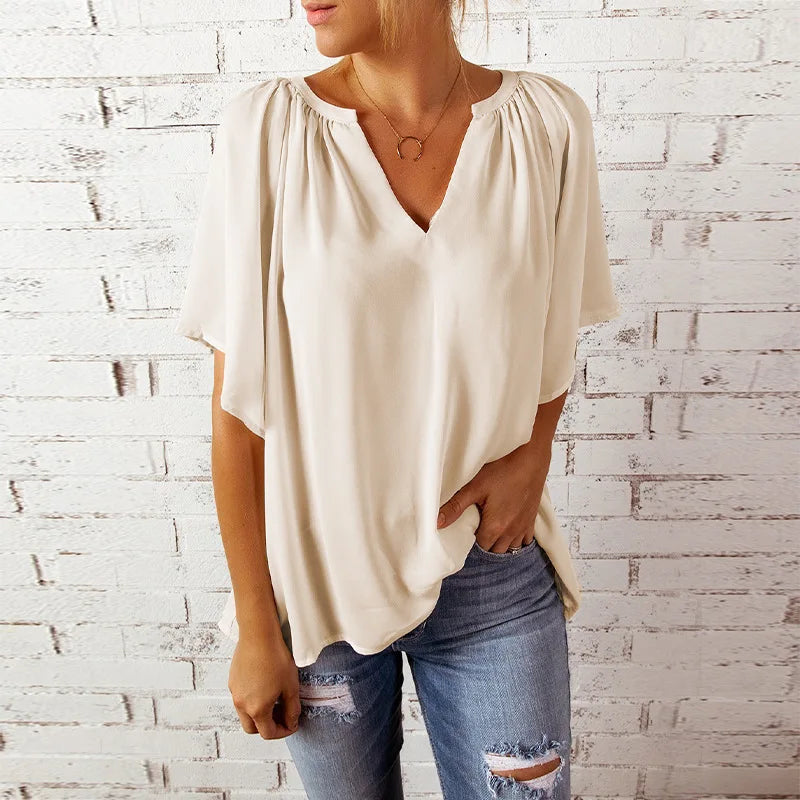 Elses V-Neck Lockeres Oberteil
