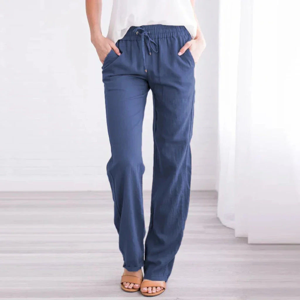 LUCIANA Weite Hose mit Kordelzug