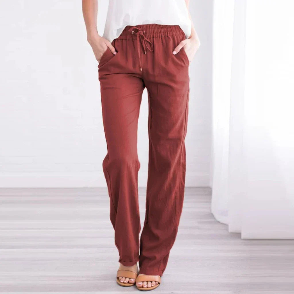 LUCIANA Weite Hose mit Kordelzug