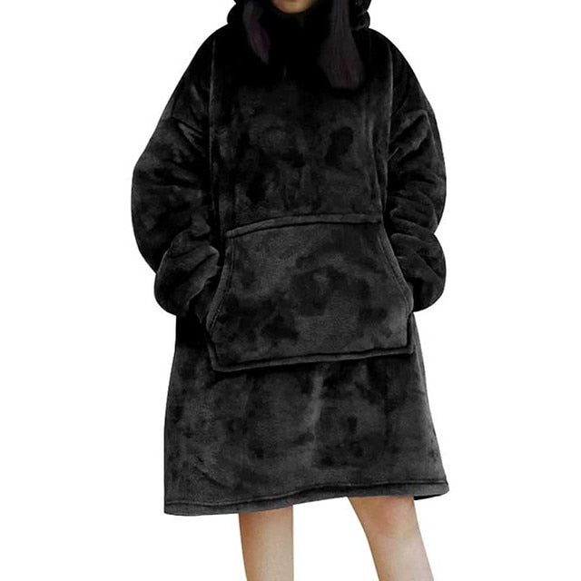 ModeGeist | Weiches Kapuzenpullover-decke Polyester Bequem und Warm