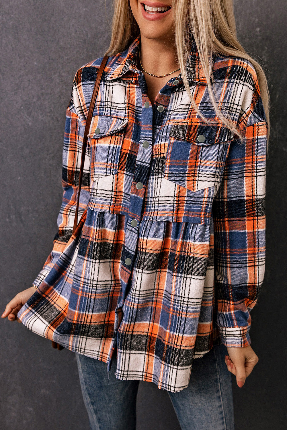 ModeGeist | Checkered Shirt With A-cut Cotton Blend Ideal for Everyday Look