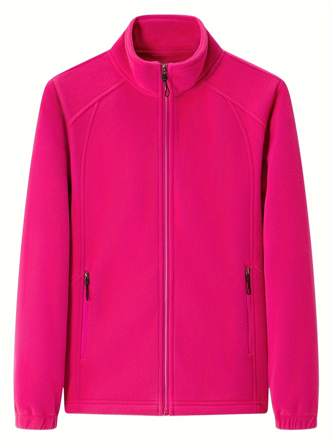 ModeGeist | Außenjacke Aus Fleece mit Stehkragen und Langen Ärmeln