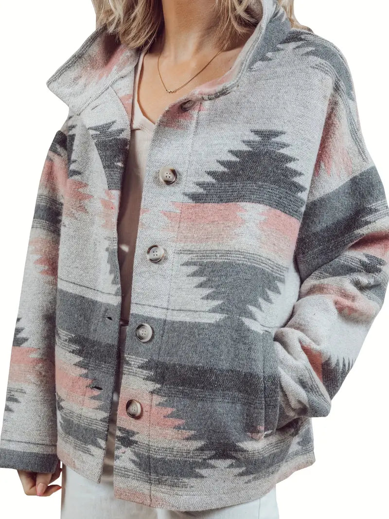 Quinn Aztekenmuster Jacke