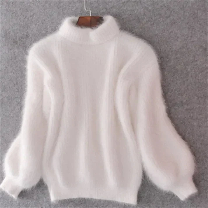 ModeGeist | Weinlese Angora Pullover