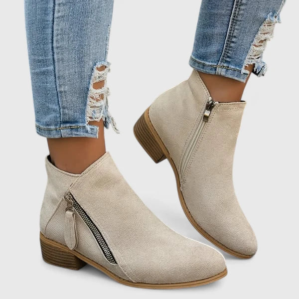 MODEGEIST Damen Stiefeletten mit Fußgewölbestütze und gepolsterter Sohle