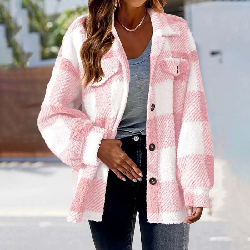 ModeGeist | Warmer Karierter Mantel