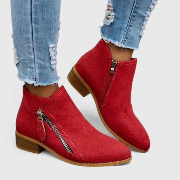 MODEGEIST Damen Stiefeletten mit Fußgewölbestütze und gepolsterter Sohle