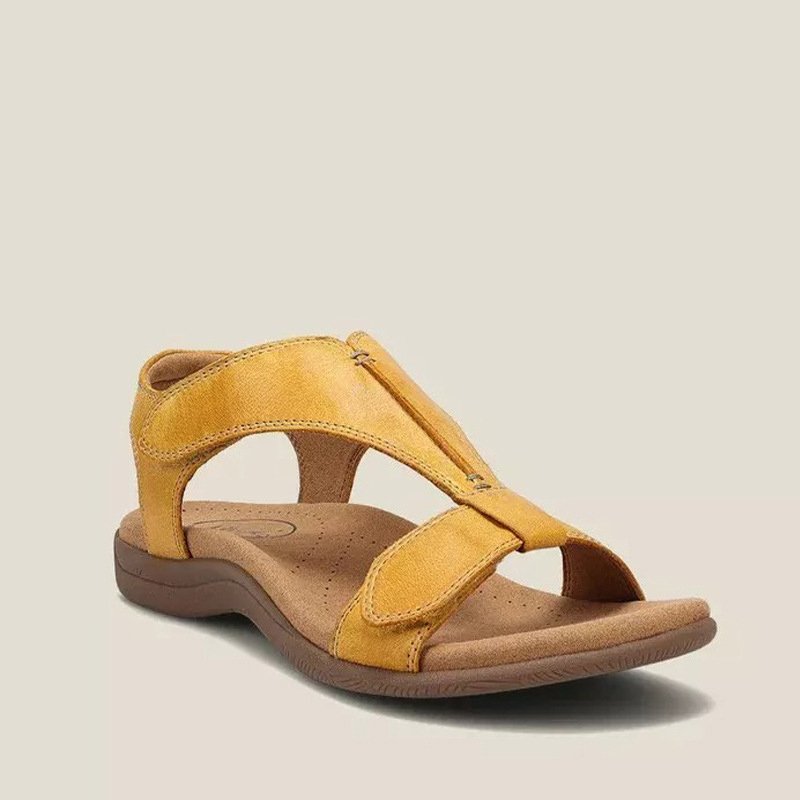 MODEGEIST Damen Orthopädische Sandalen Veganes Leder Memory Foam Komfort