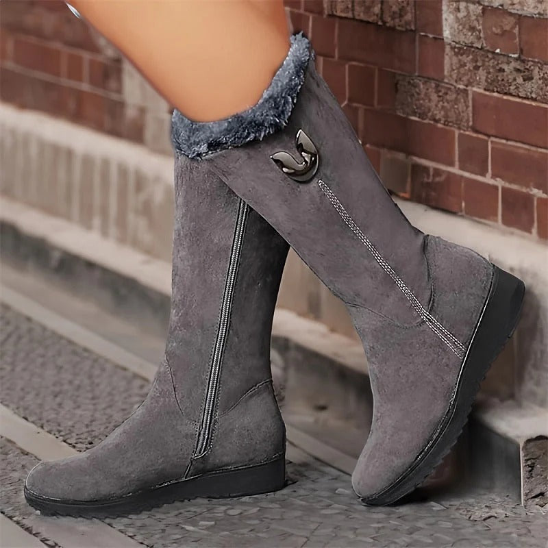 Winterstiefel Francisca aus Wildleder mit Fleecefutter