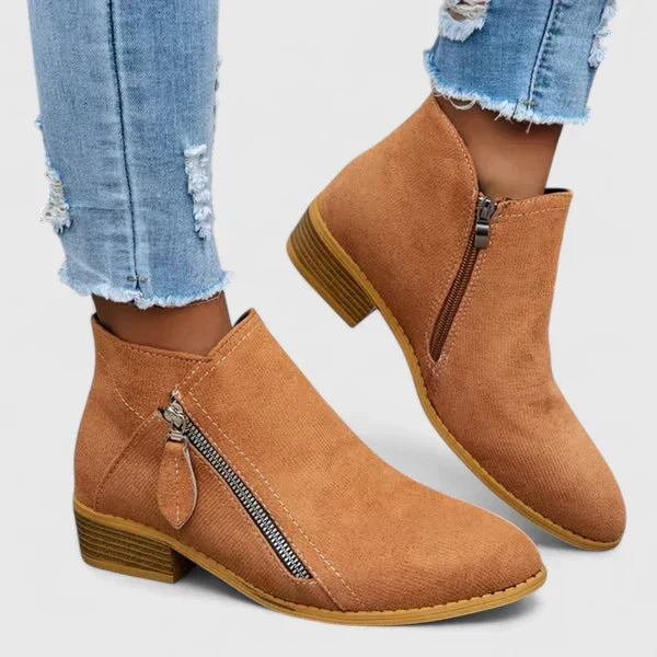 MODEGEIST Damen Stiefeletten mit Fußgewölbestütze und gepolsterter Sohle