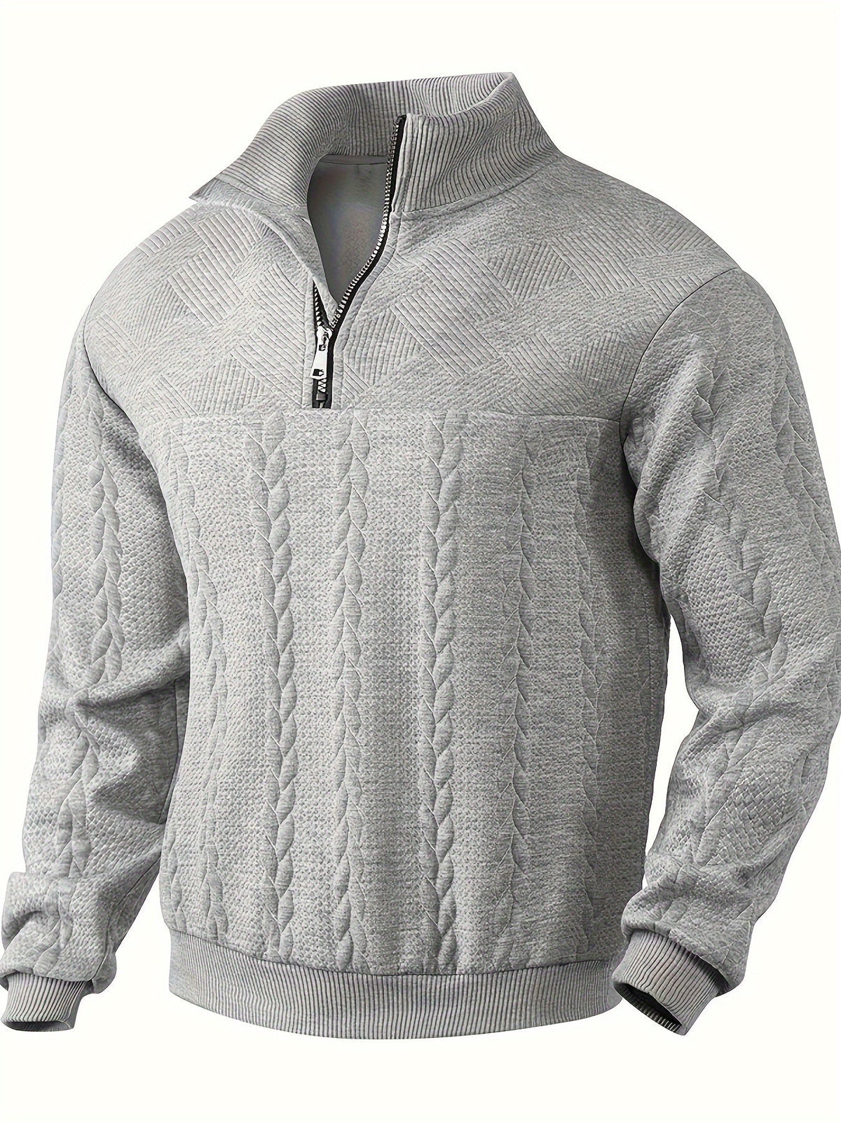 Alain™ –  Herren-Pullover aus Kaschmir mit Vintage-Reißverschluss