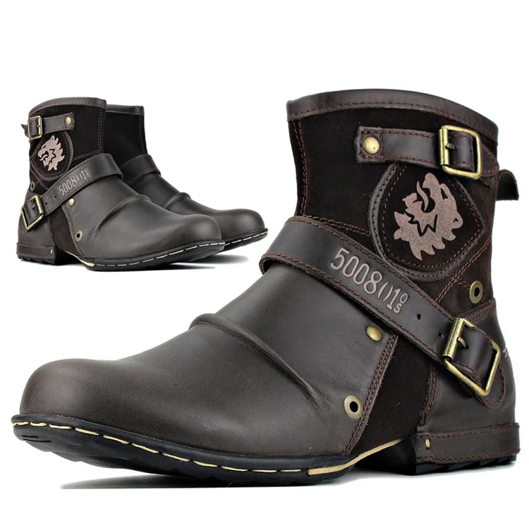 ModeGeist | Weinlese Stil Herrenstiefel