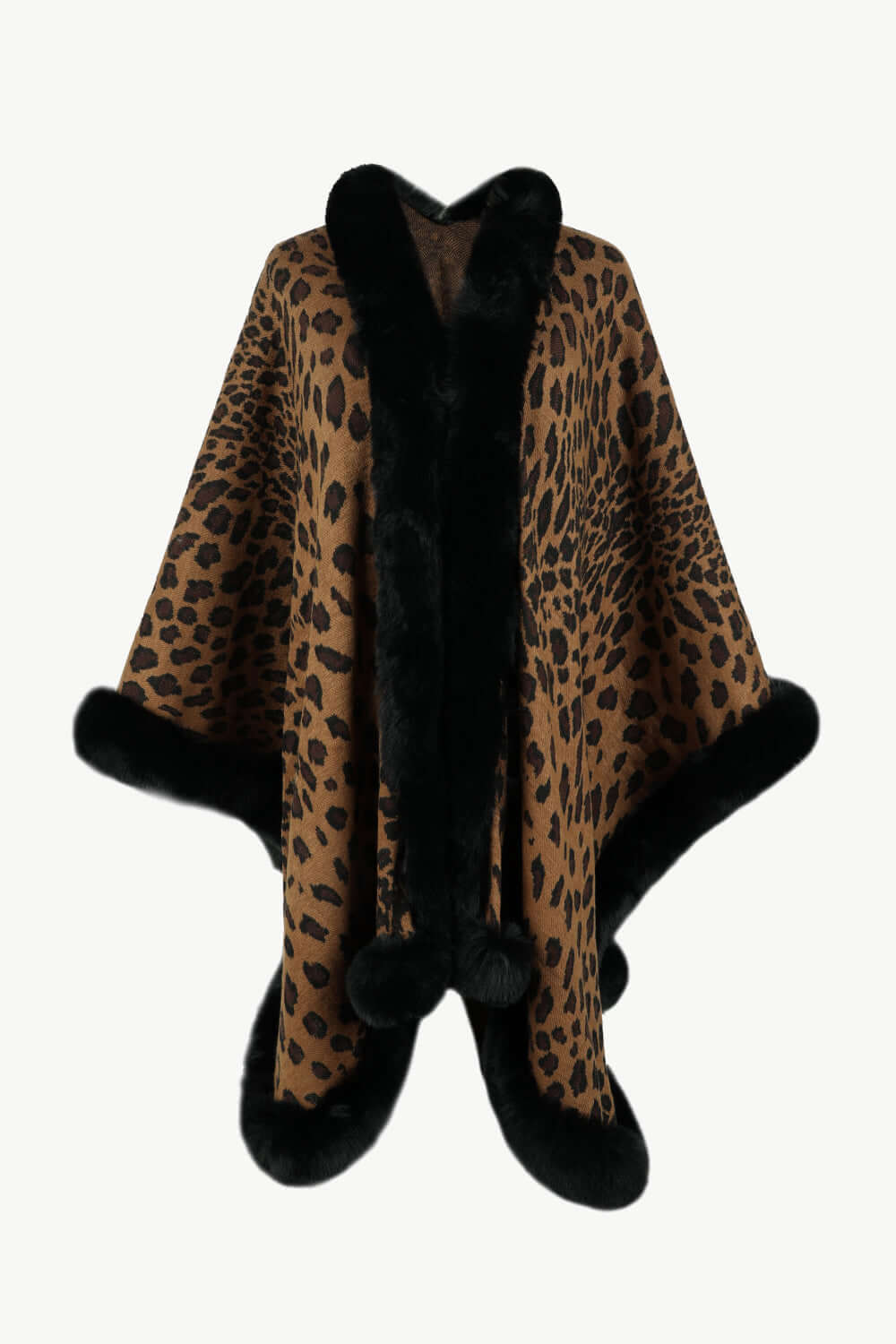 ModeGeist | Leopardenmuster Offenes Poncho