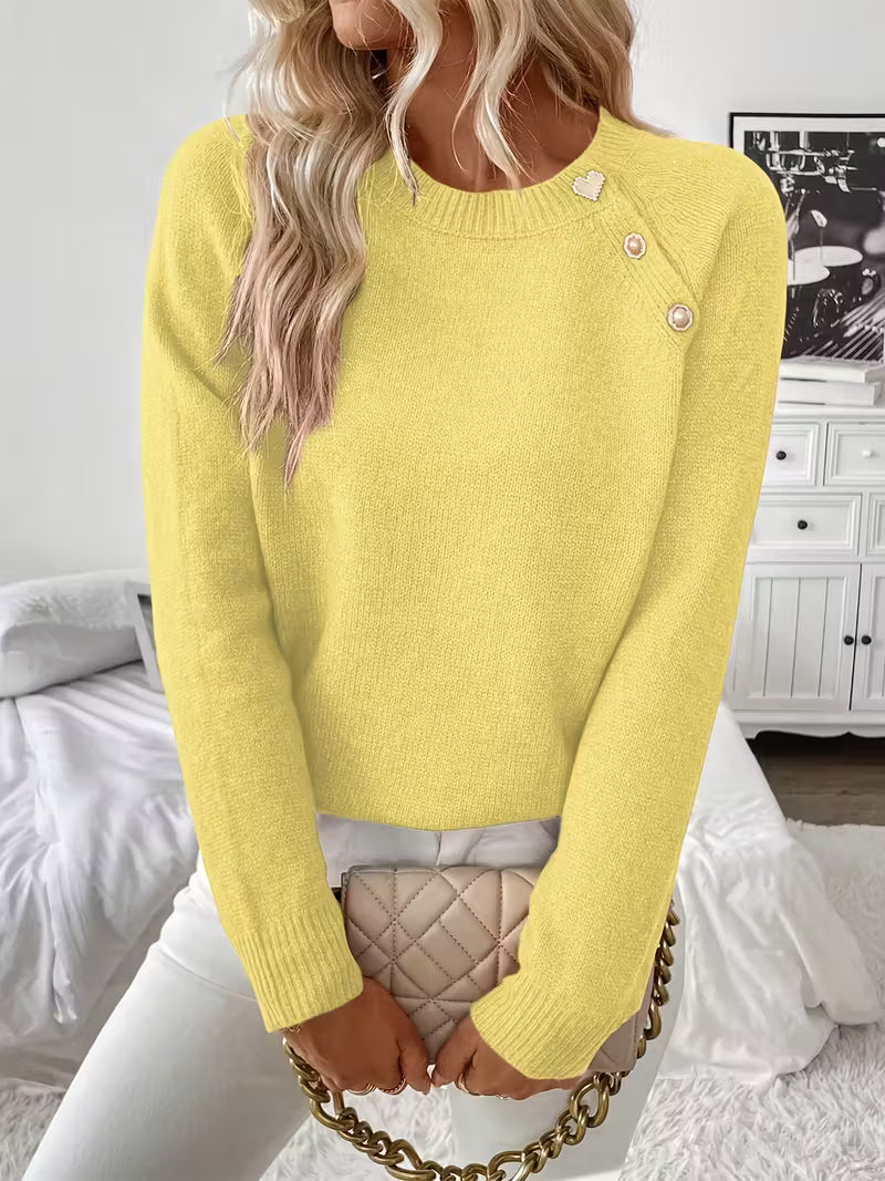 MODEGEIST Damen Strickpullover Langarm Soft-Knit Vielseitig Basic
