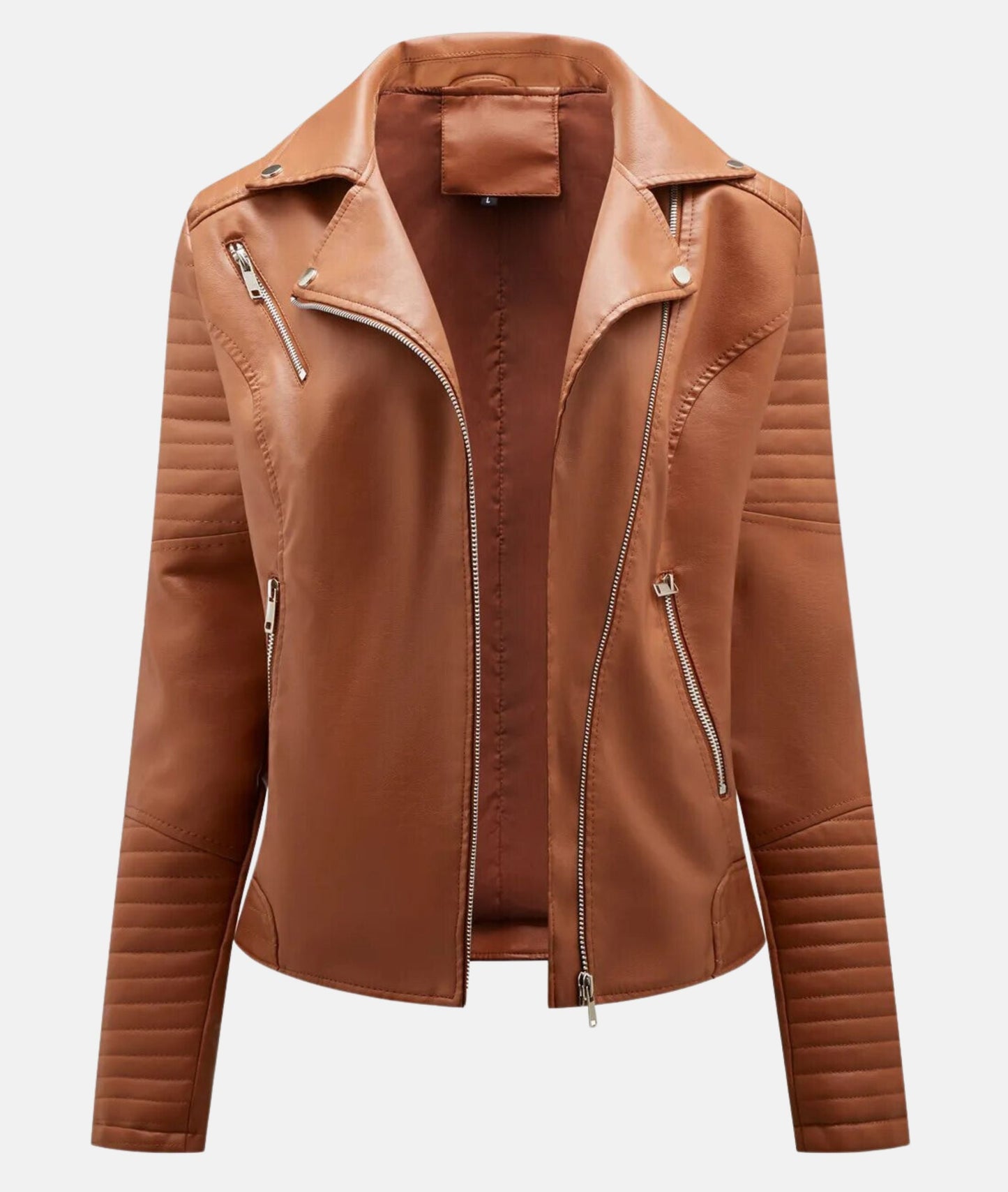 ModeGeist | Damen Kunstleder Bikerjacke